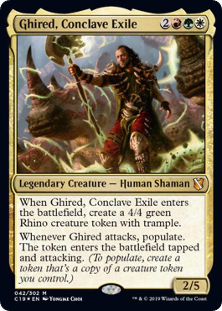 Ghired, Conclave Exile (Commander 2019) [Oversize Cards] 42