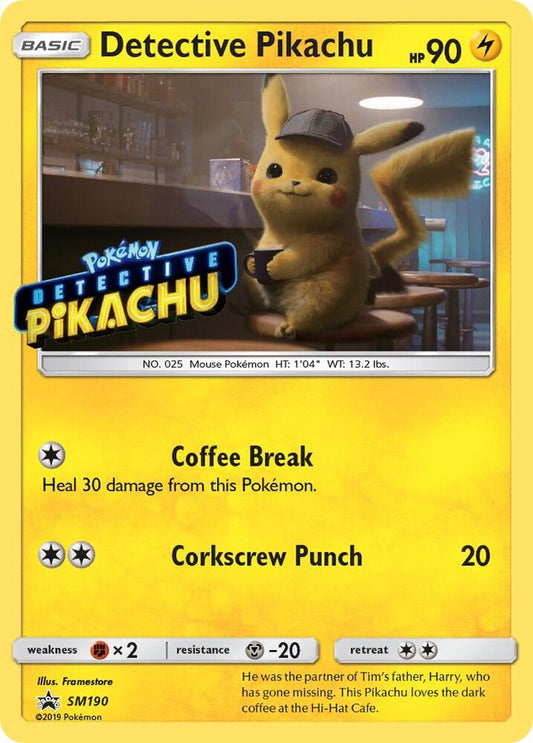 Detective Pikachu - SM190 (Stamped) [SM Promos] SM190