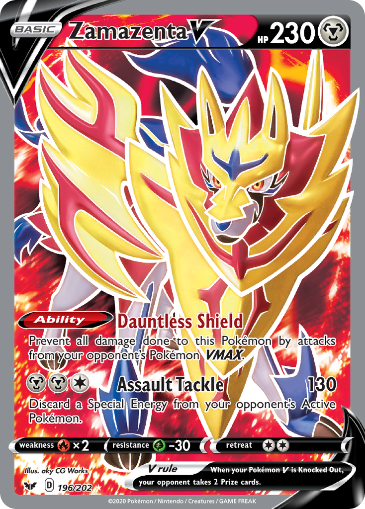 Zamazenta V - 196/202 Sword & Shield