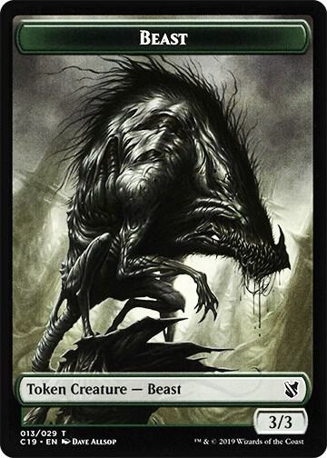 Beast (013) // Wurm Double-Sided Token [Commander 2019] 13 // 21
