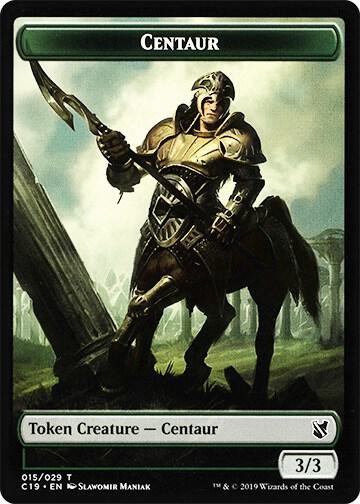 Centaur // Egg Double-Sided Token [Commander 2019] 15 // 16