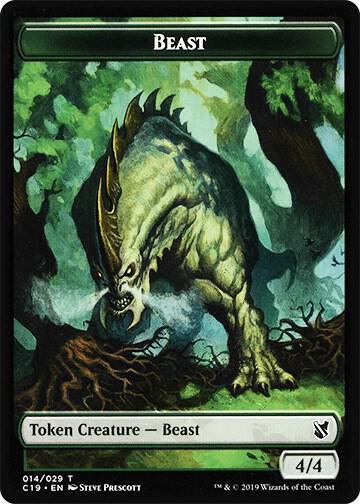 Beast (014) // Wurm Double-Sided Token [Commander 2019] 14 // 21