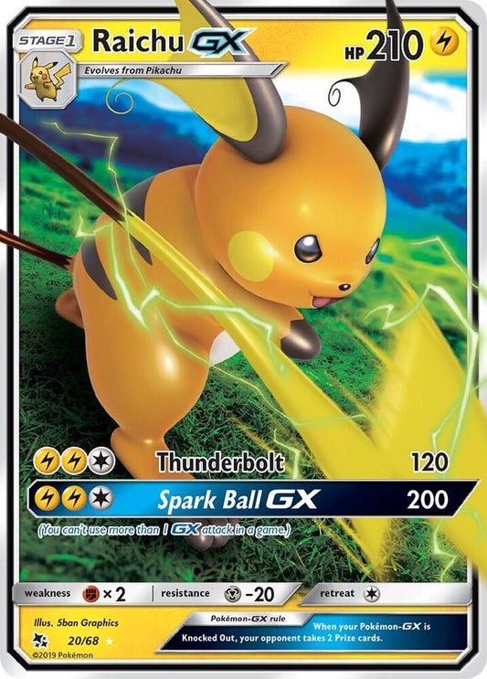 Raichu GX [Hidden Fates] 20/68