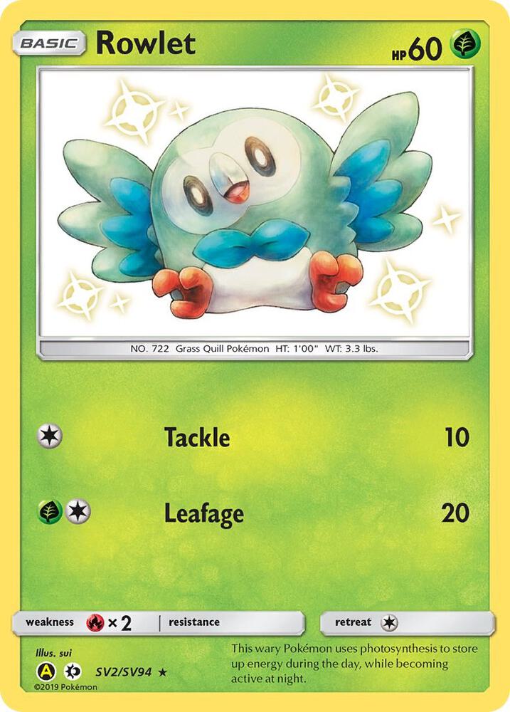 Rowlet [Hidden Fates: Shiny Vault] SV2/SV94