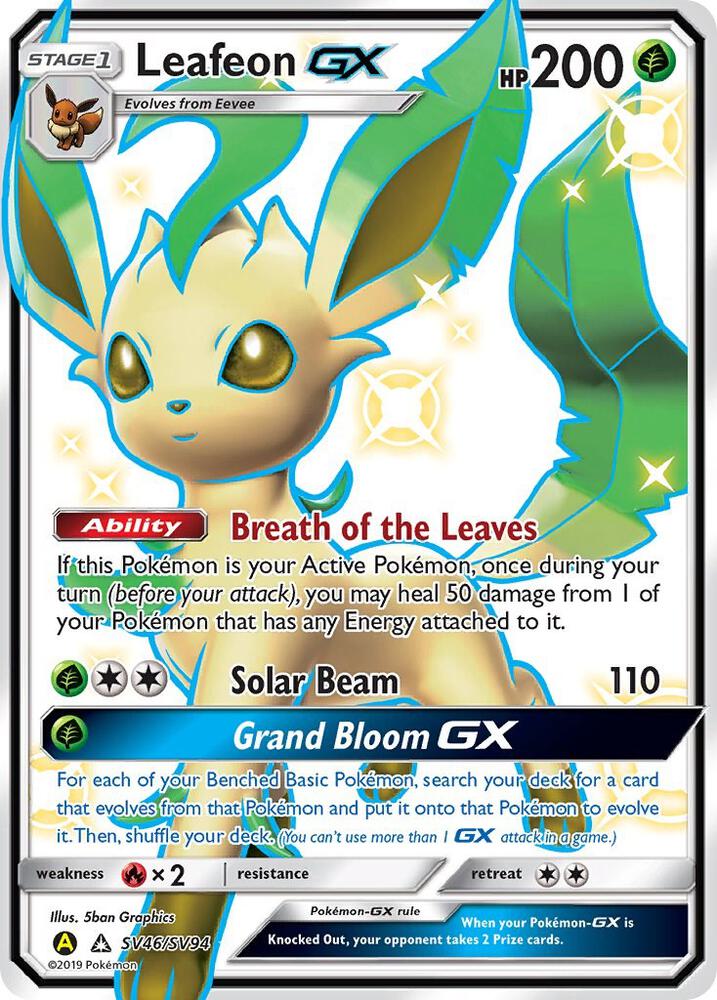 Leafeon GX [Hidden Fates: Shiny Vault] SV46/SV94