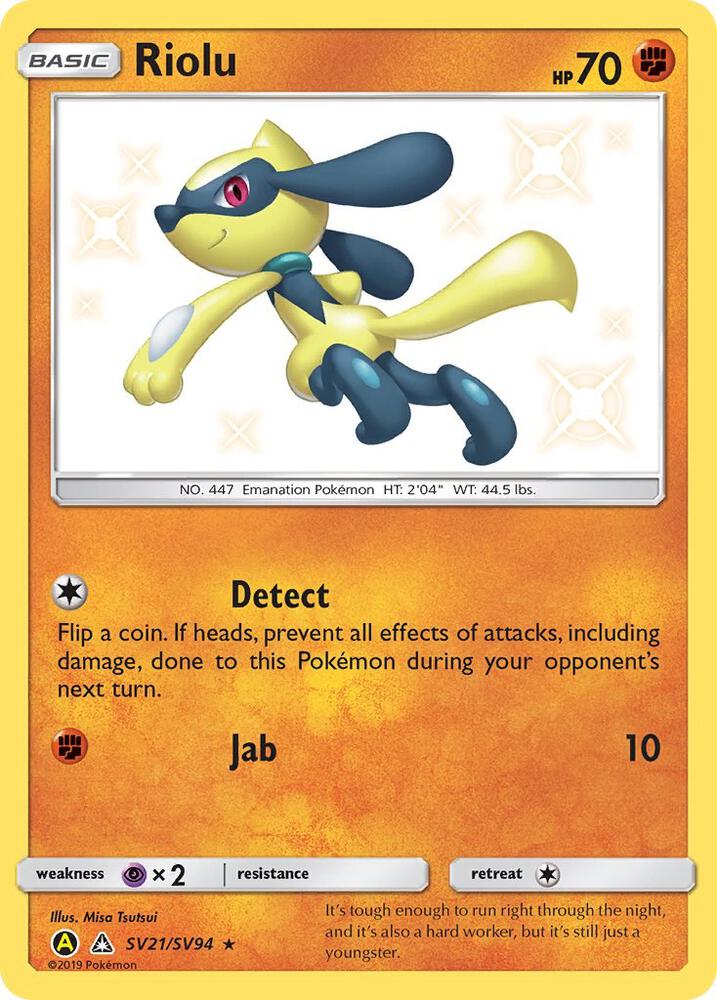 Riolu [Hidden Fates: Shiny Vault] SV21/SV94