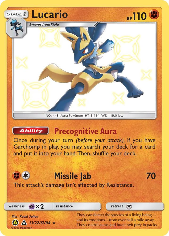 Lucario [Hidden Fates: Shiny Vault] SV22/SV94