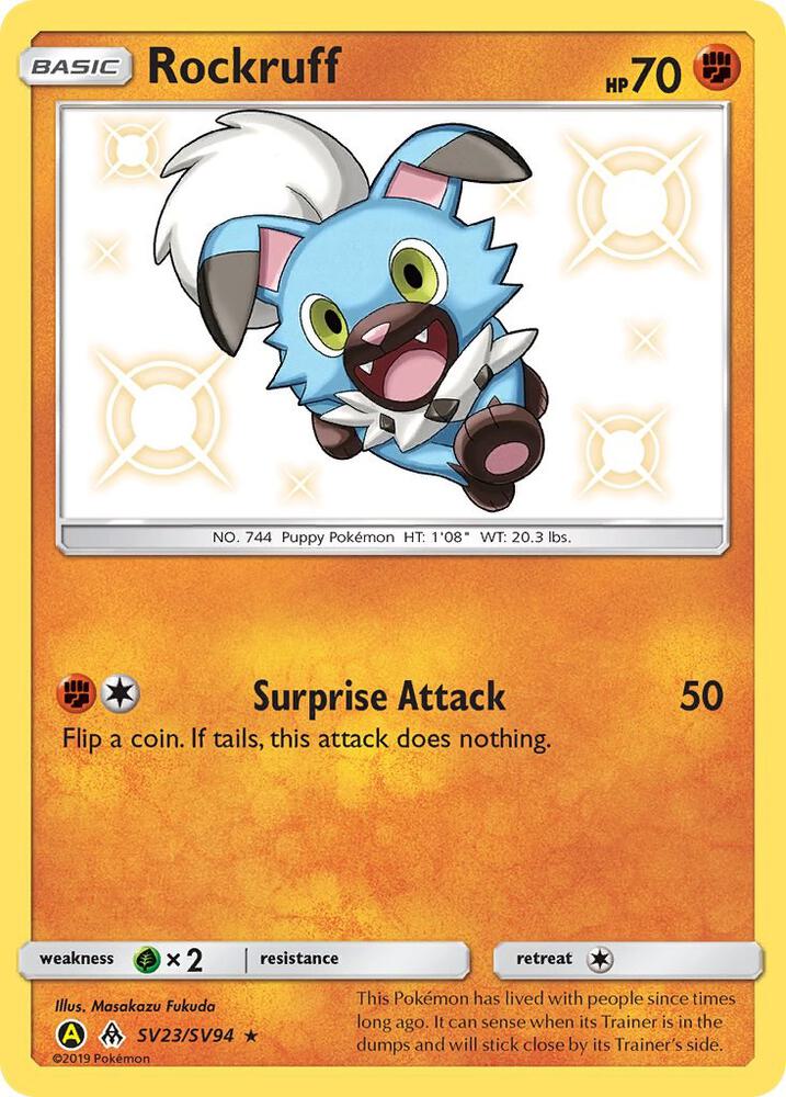 Rockruff [Hidden Fates: Shiny Vault] SV23/SV94