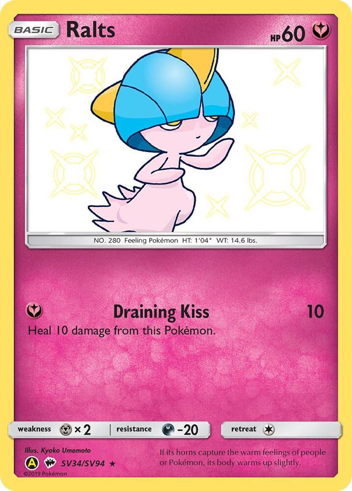 Ralts [Hidden Fates: Shiny Vault] SV34/SV94