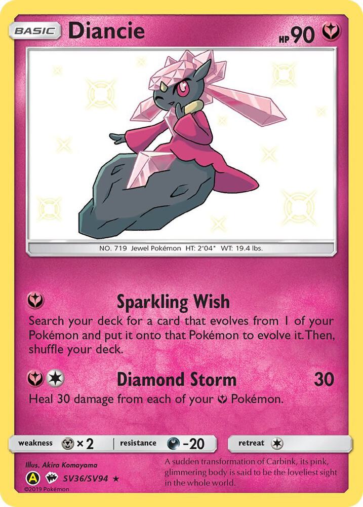 Diancie [Hidden Fates: Shiny Vault] SV36/SV94