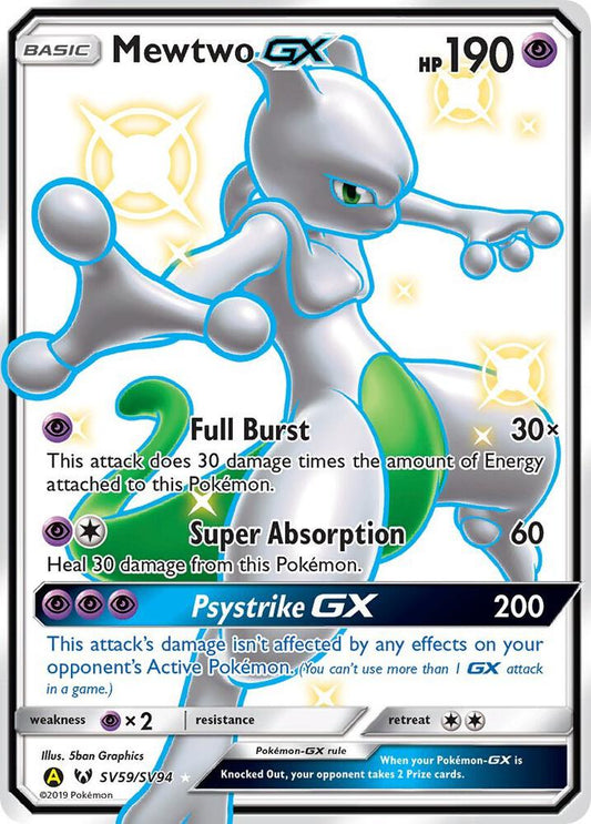 Mewtwo GX [Hidden Fates: Shiny Vault] SV59/SV94