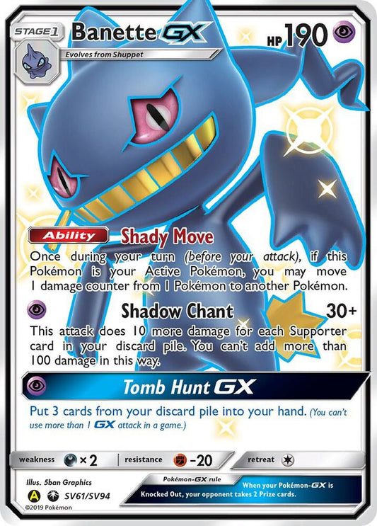 Banette GX [Hidden Fates: Shiny Vault] SV61/SV94