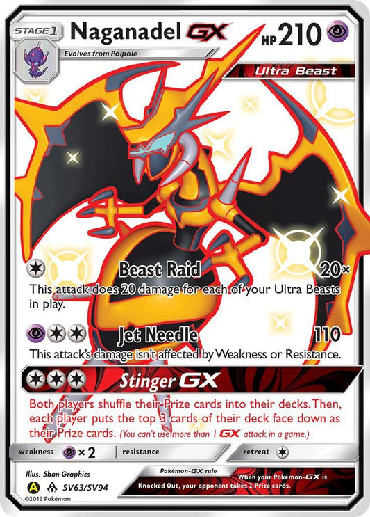 Naganadel GX [Hidden Fates: Shiny Vault] SV63/SV94