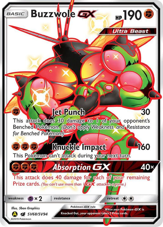 Buzzwole GX [Hidden Fates: Shiny Vault] SV68/SV94