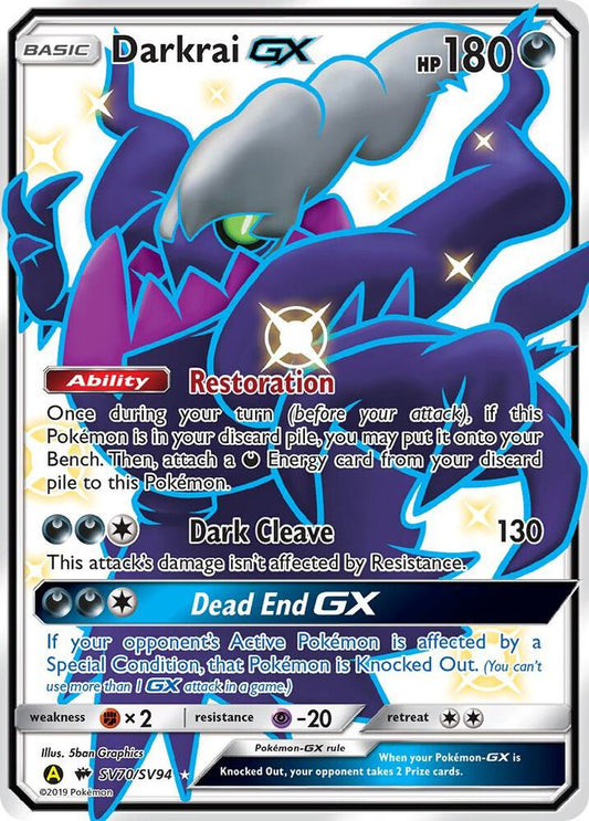 Darkrai GX [Hidden Fates: Shiny Vault] SV70/SV94