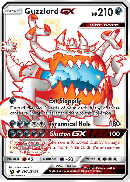 Guzzlord GX [Hidden Fates: Shiny Vault] SV71/SV94