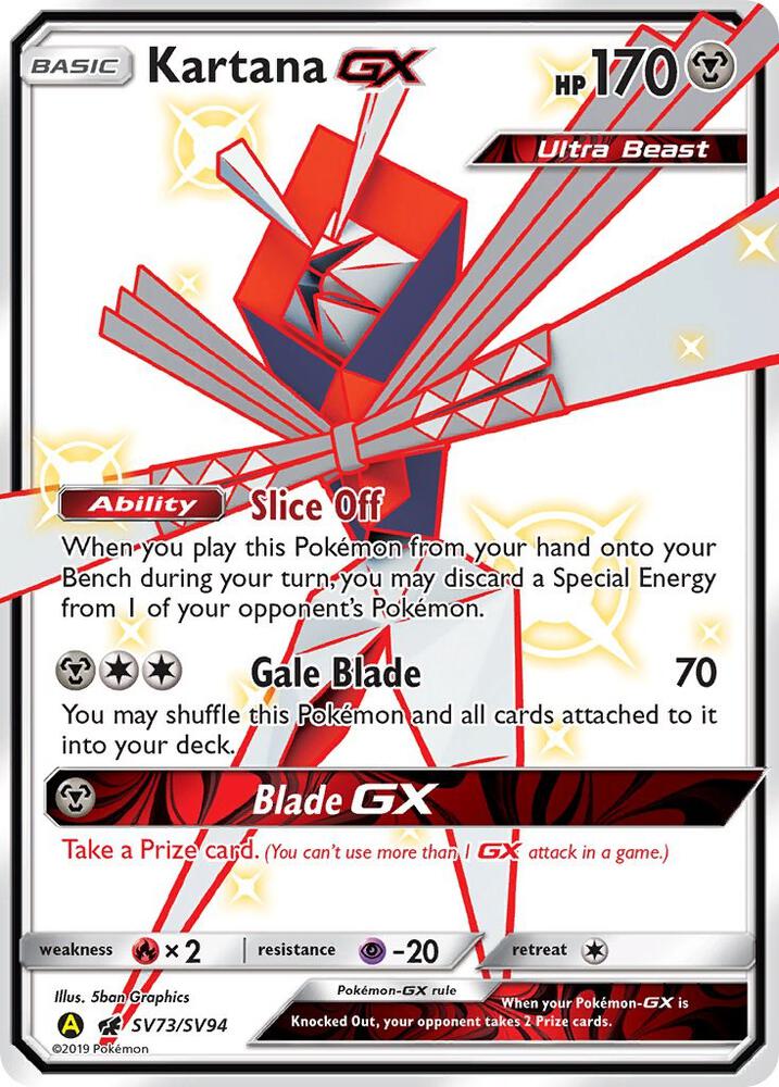 Kartana GX [Hidden Fates: Shiny Vault] SV73/SV94