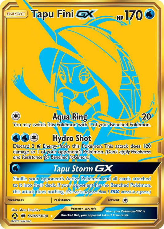 Tapu Fini GX [Hidden Fates: Shiny Vault] SV92/SV94