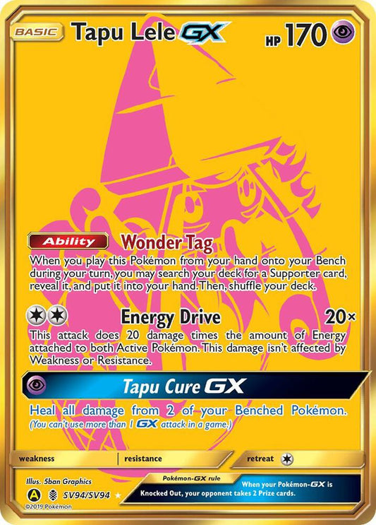 Tapu Lele GX [Hidden Fates: Shiny Vault] SV94/SV94