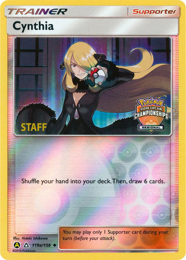 Cynthia - 119a/156 (Regional Championships) [Staff] [League & Championship Cards] 119a/156