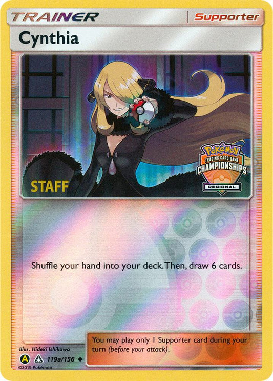 Cynthia - 119a/156 (Regional Championships) [Staff] [League & Championship Cards] 119a/156