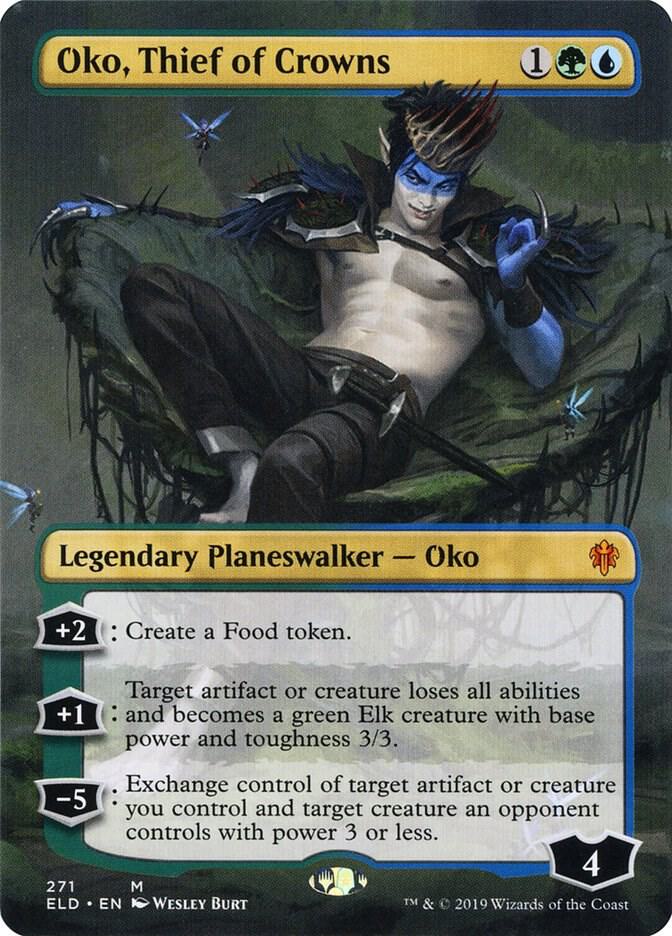Oko, Thief of Crowns (Borderless) [Throne of Eldraine] 271