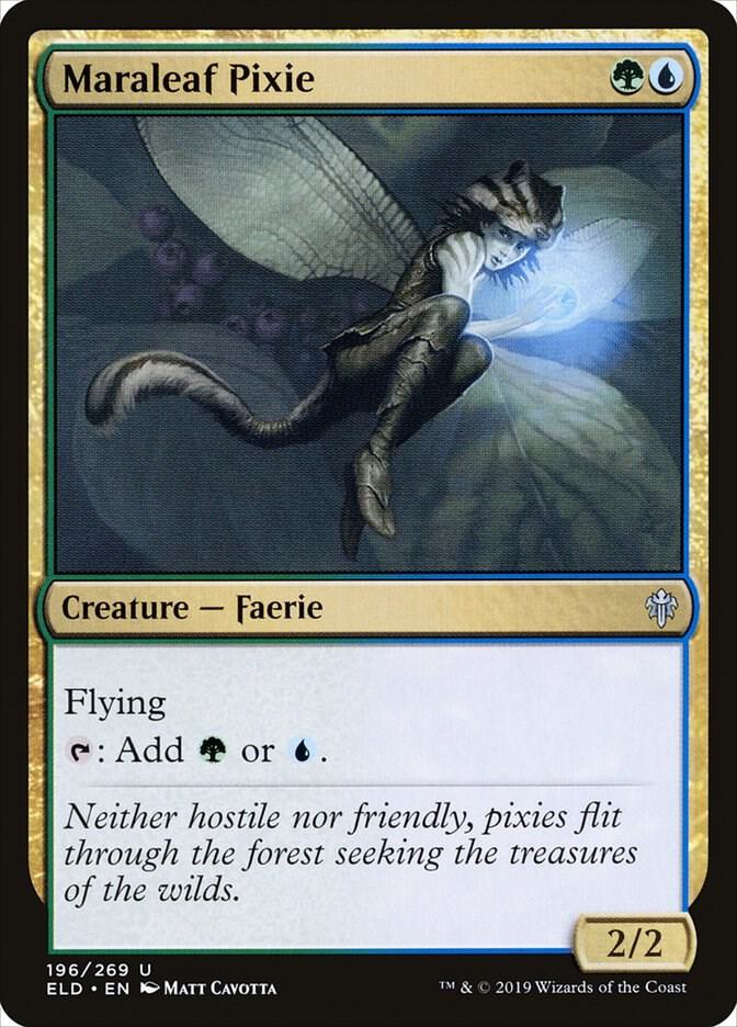 Maraleaf Pixie [Throne of Eldraine] 196