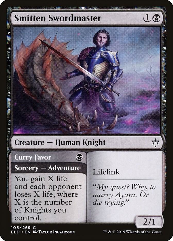 Smitten Swordmaster [Throne of Eldraine] 105