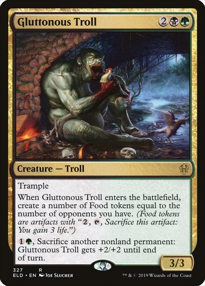 Gluttonous Troll [Throne of Eldraine] 327