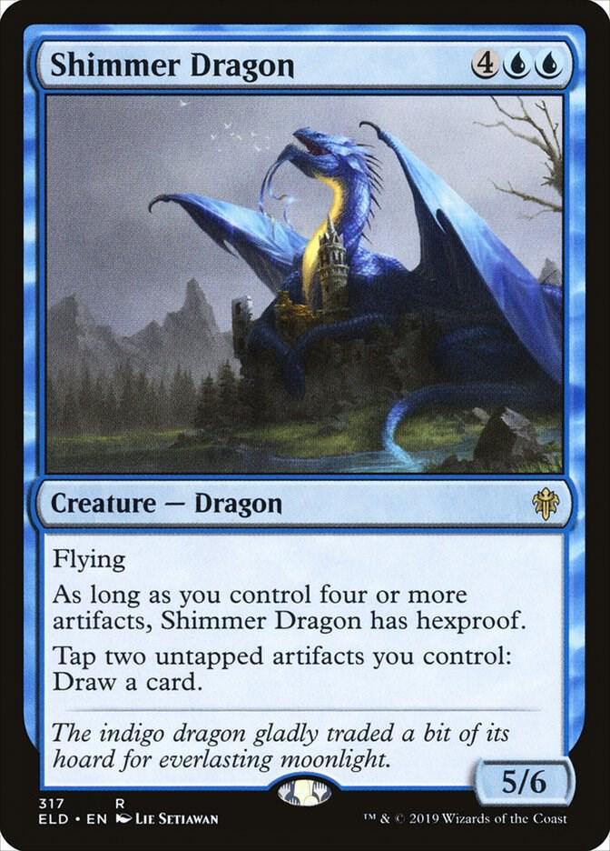 Shimmer Dragon [Throne of Eldraine] 317