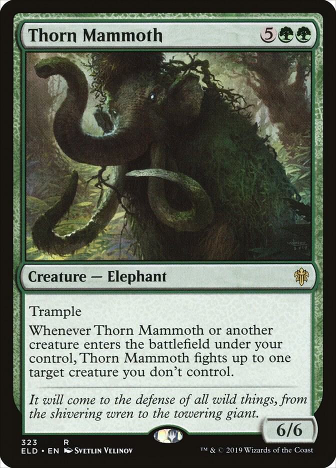 Thorn Mammoth [Throne of Eldraine] 323