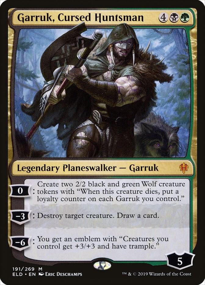 Garruk, Cursed Huntsman [Throne of Eldraine] 191
