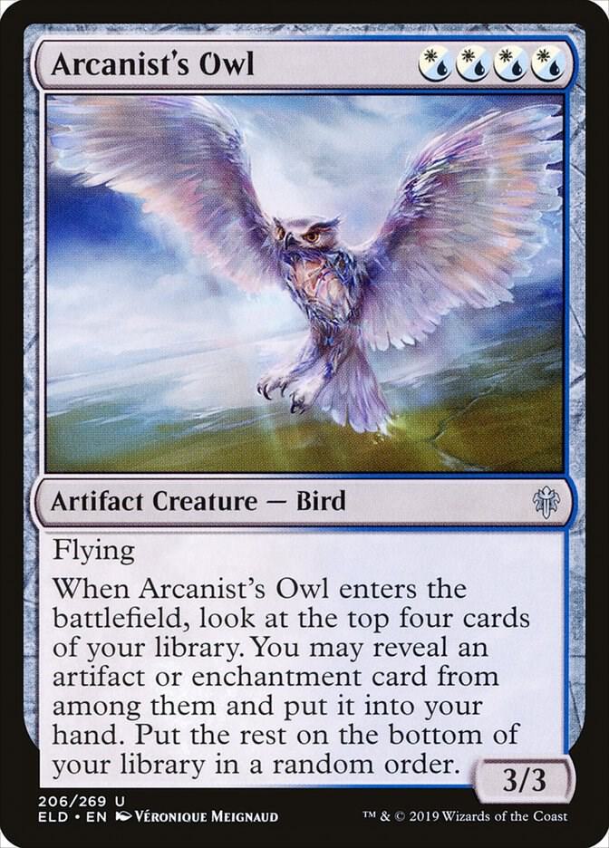 Arcanist's Owl [Throne of Eldraine] 206