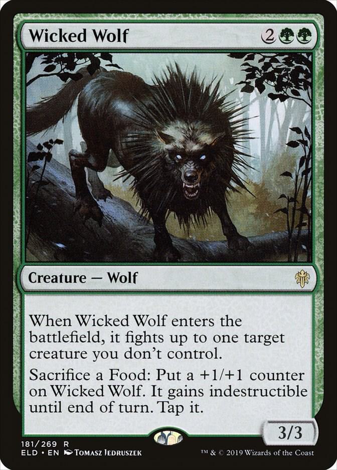 Wicked Wolf [Throne of Eldraine] 181