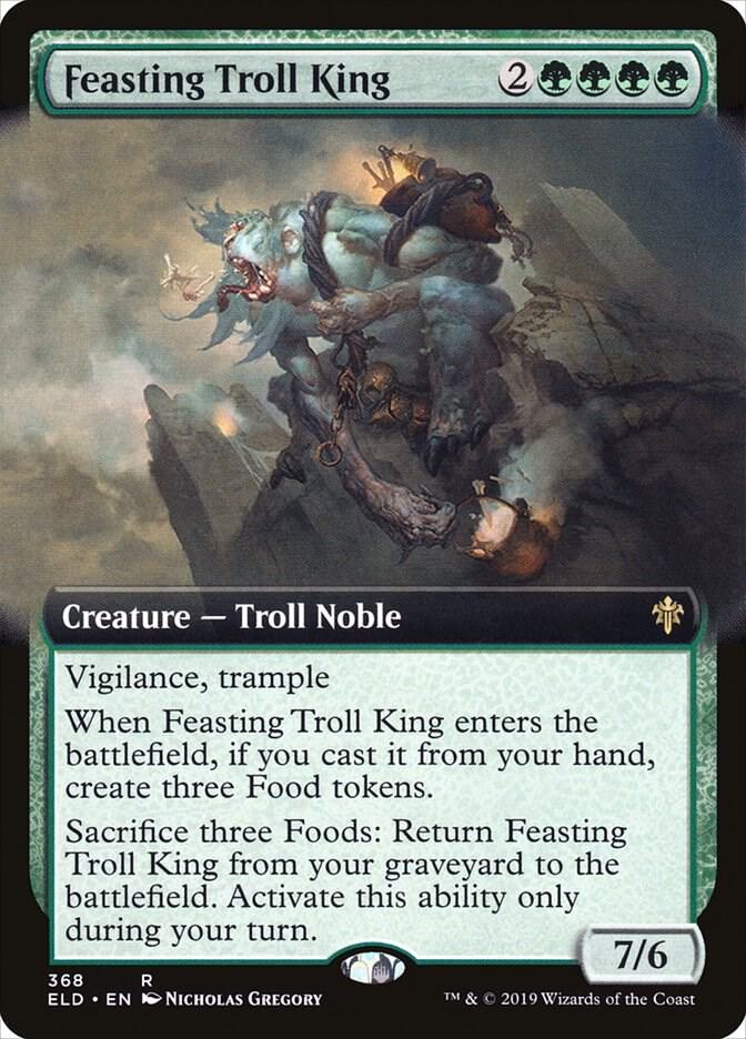Feasting Troll King (Extended Art) [Throne of Eldraine] 368
