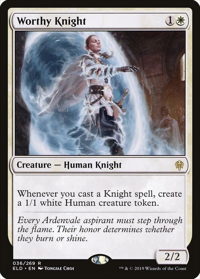 Worthy Knight [Throne of Eldraine] 36