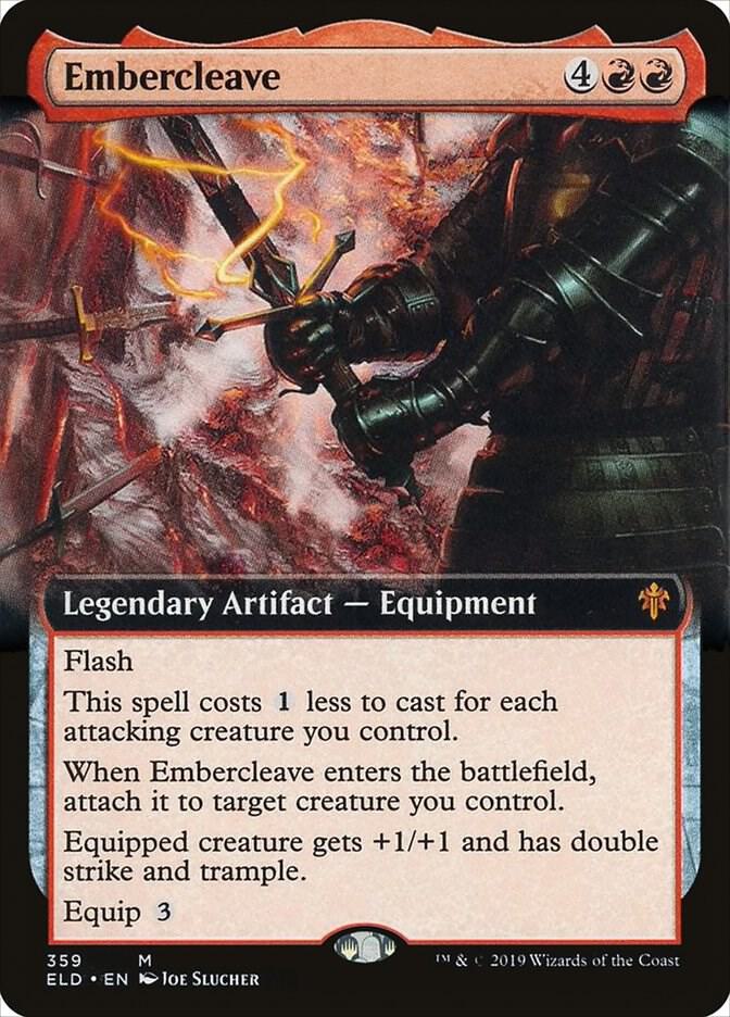 Embercleave (Extended Art) [Throne of Eldraine] 359