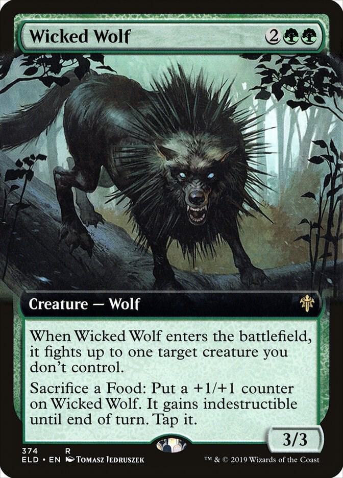 Wicked Wolf (Extended Art) [Throne of Eldraine] 374