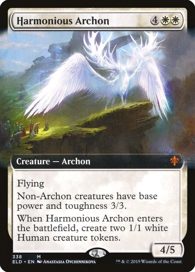 Harmonious Archon (Extended Art) [Throne of Eldraine] 338