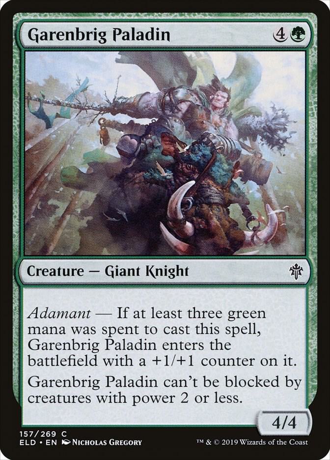 Garenbrig Paladin [Throne of Eldraine] 157