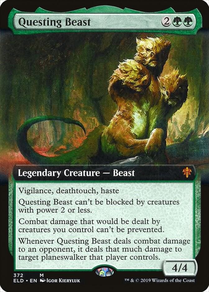 Questing Beast (Extended Art) [Throne of Eldraine] 372