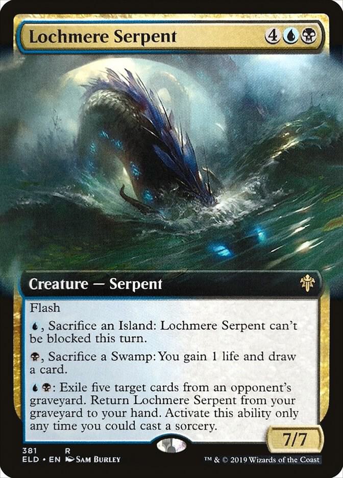 Lochmere Serpent (Extended Art) [Throne of Eldraine] 381