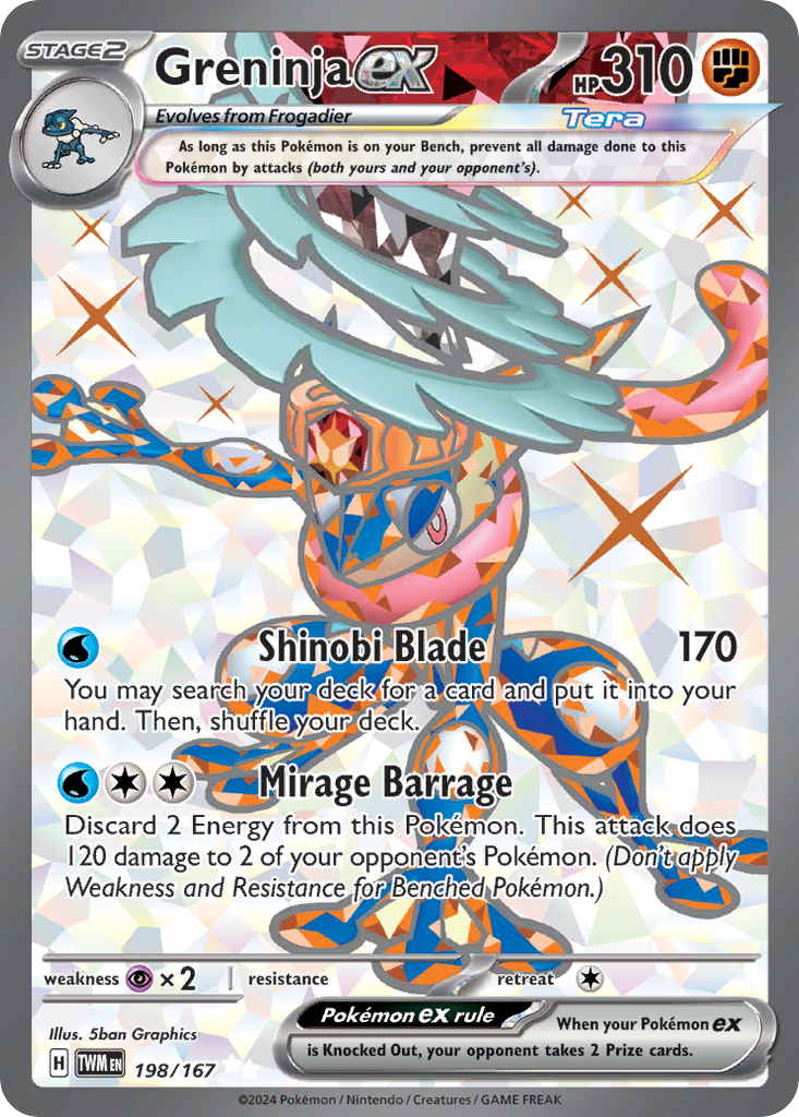 Greninja ex - 198/167 Twilight Masquerade