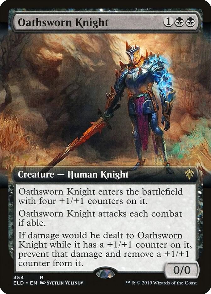 Oathsworn Knight (Extended Art) [Throne of Eldraine] 354