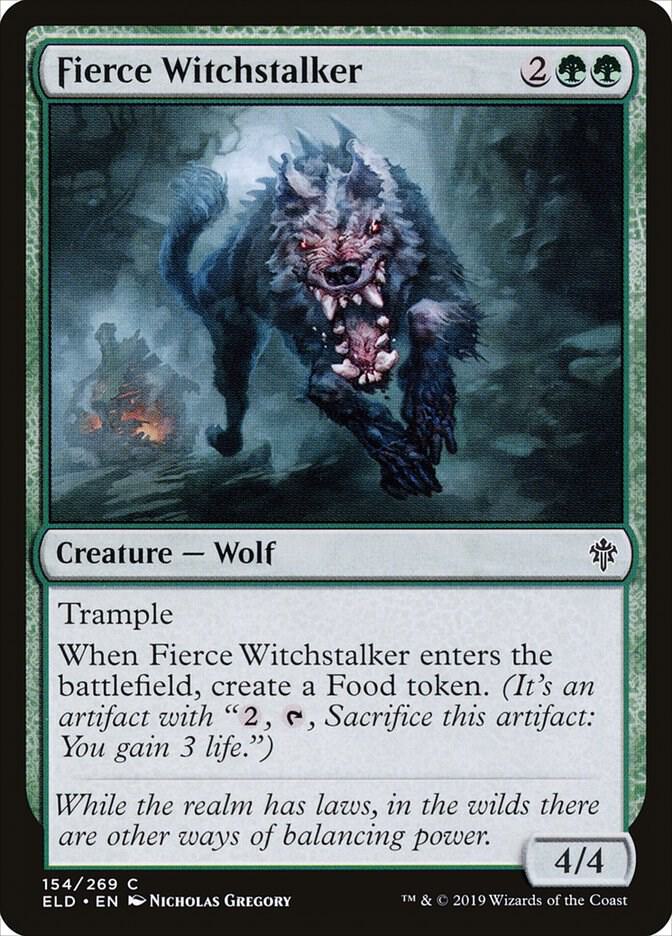 Fierce Witchstalker [Throne of Eldraine] 154