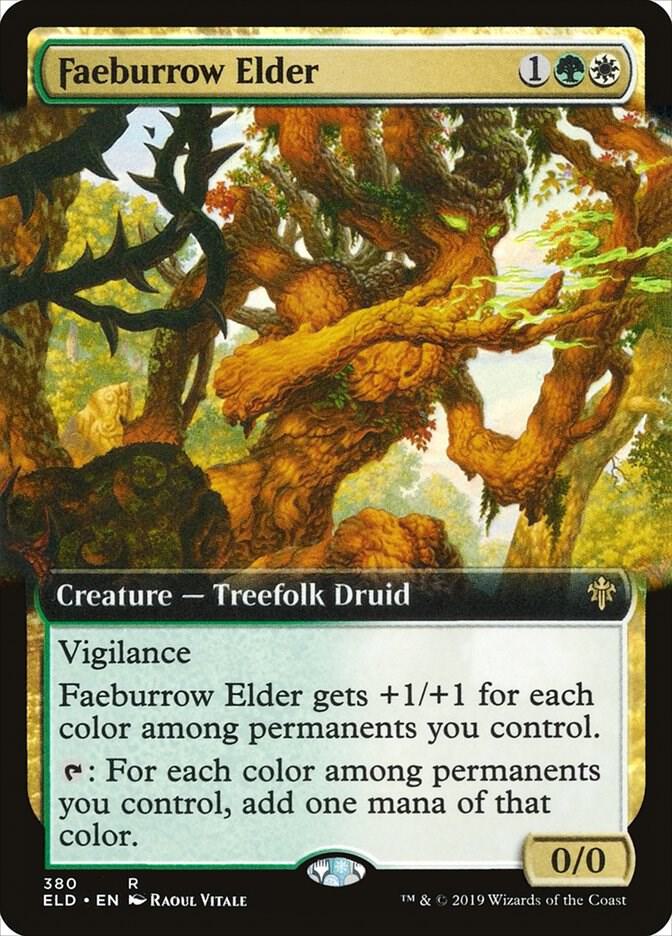 Faeburrow Elder (Extended Art) [Throne of Eldraine] 380