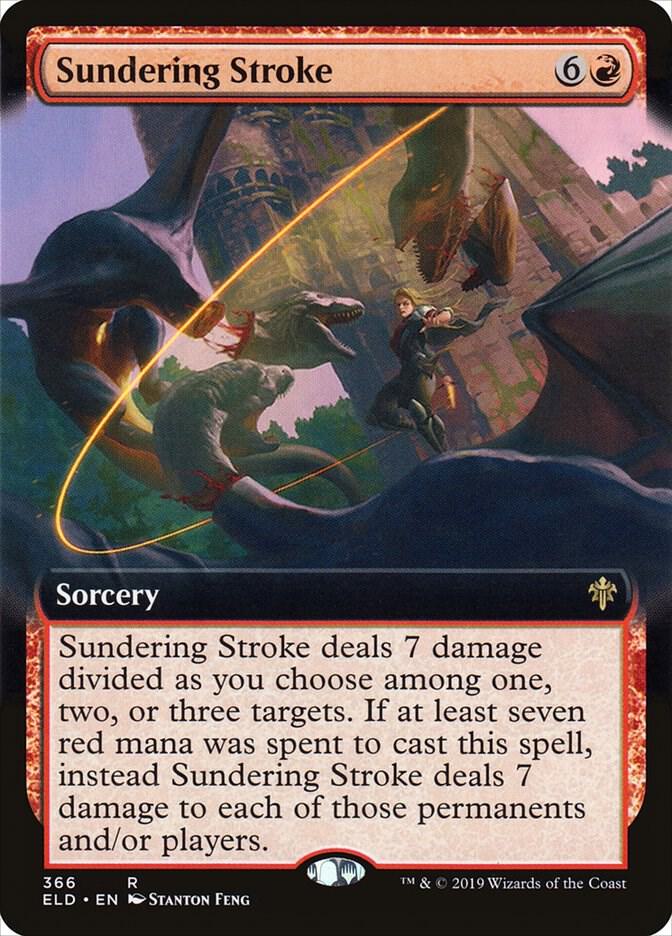 Sundering Stroke (Extended Art) [Throne of Eldraine] 366