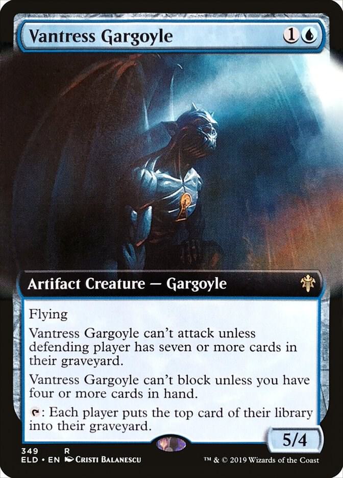 Vantress Gargoyle (Extended Art) [Throne of Eldraine] 349