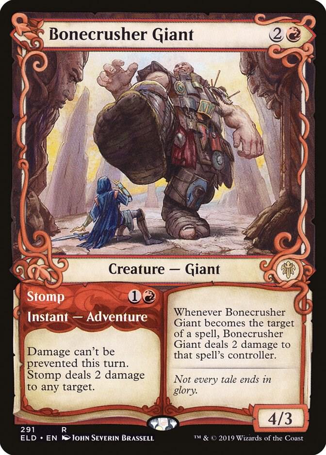 Bonecrusher Giant (Showcase) [Throne of Eldraine] 291