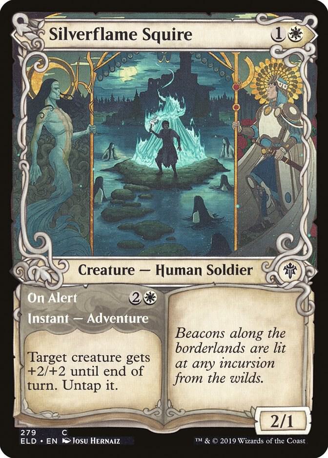 Silverflame Squire (Showcase) [Throne of Eldraine] 279
